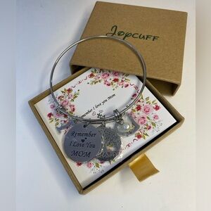 Initial Charm Bracelets Mom Birthday Gifts I Love You MOM Keepsake